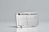 Material Crypto Diy - Crypto Seed Storage | Indestructible Steel Cryptocurrency Wallet | Compatible With Seed Phrase, Ledger, Trezor, Bitcoin, Ethereum, Keystone