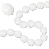 White Link Balloons, 100Pcs Linking Balloons With Tail For Making Balloon Wall Arch And Chains, Pearl Quick Balloon For Wedding Birthday Baby Shower Engagement Graduation Party Decorations (6Inch)
