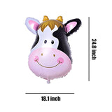 Farm Animal Balloons Pig Cow Horse Donkey Shaped Foil Mylar Balloon For Baby Shower Farm Animals Theme Birthday Party Supplies Decorations 3Pcs