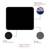 OTM Essentials Officially Licensed Michigan State University Standard Fabric Mouse Pad, Desk Accessories, Standard Fabric Gaming Mouse Pad with Non-Slip Rubber Base, Mascot Repeat