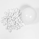 100 Pack 5" White Balloons for Parties & Events