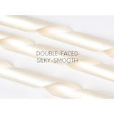 Ivory Satin Ribbon 1-1/2 Inch X 50 Yards Double-Faced Polyester Cream Ribbons For Christmas Gift Wrapping Bows Crafts Floral Bouquet Wedding Invitations