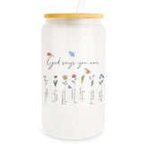 Christian Gifts For Women Faith, Faith Based Gifts, Religious Gifts For Women Friend Coworker, Christmas Catholic Gifts For Mom Women Friend, Birthday Gifts For Mom, 16Oz Glass Coffee Cup