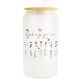 Christian Gifts For Women Faith, Faith Based Gifts, Religious Gifts For Women Friend Coworker, Christmas Catholic Gifts For Mom Women Friend, Birthday Gifts For Mom, 16Oz Glass Coffee Cup