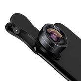 198° Fisheye Phone Camera Lens Kit for iPhone 7-13 Pro Max & Samsung Black