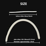 100 Pcs White Long Skinny Balloons for Animal Balloons, Includes Ties for Arch