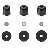 Memory Foam Ear Tips Replacement For Shure Pro Se215 Se425 Se535 Se846 Aonic4 Aonic5 Earphones, Noise Isolation(3 Pairs, Black) (Small)