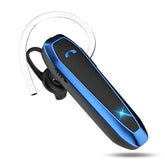 Bluetooth Headset, V5.3 Wireless Handsfree Earpiece With Noise Cancelling Mic, 33 Hours Talking Time, Single Ear Headset Compatible With Iphone Android Cell Phones For Driving Businessblue