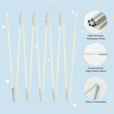 13Ft Adjustable Balloon Arch Stand Kit, New Reusable Table Balloon Arch Kit With Base High Strength Glass Fiber Pole For Diy Party Wedding Birthday Baby Shower Kids Decorations?White