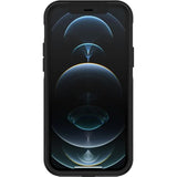OtterBox Commuter Series Case for iPhone 12 & iPhone 12 Pro (Only) - with Zagg Glass Elite+ Clear Screen Protector - Non-Retail Packaging - Black
