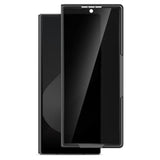 For Samsung Galaxy Z Fold 6 Front Frame With Built-In Privacy Tempered Glass Screen Protector - Black