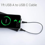 Short Micro Usb Cable 4 Pack 8 Inch, Usb 2.0 A-Male To Micro B Nylon Braided H