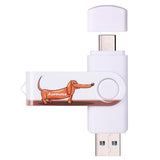 128Gb Dual Otg Usb 3.2 Gen 1 Super High Speed Photo Backup Stick For Cell Phones With Type C/Usb C Port,Compliant With Iphone15/16/17&Samsung, Lg,Google,One Plus Phones.Etc.