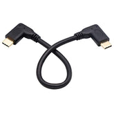 90 Degree Usb 3.1 Type C Male To Male Gen 2 (10Gbps) Connector Extension Cable, Supports Charging, Data, Audio, Video Cable For New Macbook Pro 2017,Usb-C Hub,Type-C Devices,Laptops(20Cm-M/M)