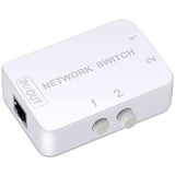2 Ports Network Switch Splitter Selector Rj45 Network Switch 2X1 Ethernet Rj45 Network 2-In 1-Out Or 1-In 2-Out 100M/500M