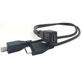 Micro Usb Splitter Cable, Micro Usb 1 Female To 2 Male Y Splitter Extension Ch