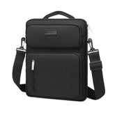 MOSISO 12.9 inch 360 Protective Tablet Sleeve Compatible with iPad Pro 13 M4 & iPad Air 13 M3 M2, iPad Pro 12.9 M2 M1 6/5th, Carrying Case with Front 2 Raised Rectangles & Vertical Pockets, Black