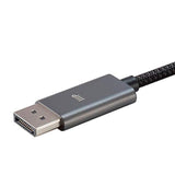 Bidirectional Usb Type-C To Displayport 1.4 Cable - 4K@60Hz, Easy Plug And Play, Nylon-Braided Jacket, 6 Feet, Black