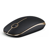 Wireless Mouse, 2.4G Slim Portable Computer Mouse With Nano Receiver Quiet Sil
