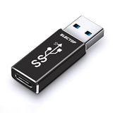 Double Sides 10Gbps, Usb 3.1 Gen 2 Male To Type-C Female Adapter, Support Both 10Gbps Charging & Data Transfer, Usb A To Usb C 3.1 Converter For Pc, Laptop, Charger, Power Bank, Quest Link