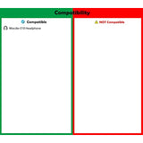 Professional Headphone Replacement Earpads Cushion Headset Ear Pads Compatible With Mixcder E10 Headphone