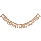 Bride to Be Burlap Banner for Bridal Shower, Bachelorette & Wedding Parties