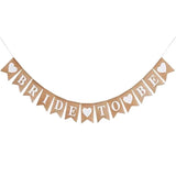 Bride to Be Burlap Banner for Bridal Shower, Bachelorette & Wedding Parties