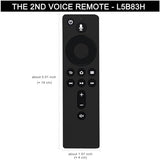 Replacement Voice Remote Control L5B83H with Power and Volume Control fit for -TV-Cube, -TV-Stick, -Stick-4K, and -TVs