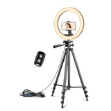12 Inch Ring Light With Stand, Selfie Ring Light With 50" Extendable Tripod Stand & Phone Holder For Live Stream/Makeup/Youtube Video
