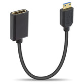 8K Mini Hdmi To Hdmi Cable 1Ft, Hdmi To Mini Hdmi Cable 48Gbps, Ultra-Thin Min