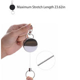 2-Pack Usb Flash Drive Holder In Leather Case With Anti-Theft Retractable Keychain