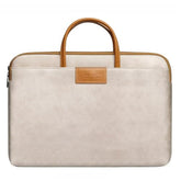 Protective Laptop Sleeve Compatible With Macbook Air 15 Inch M3 M2 / Pro 16 Inch 2024-2019 M4 M3 M2 M1, 15.4-15.6-16.2 Inch Notebook With 2 Pockets&Handle&Belt (Apricot, 16Inch)