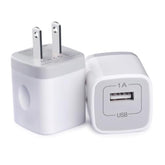 Usb Wall Charger,5V 1A Power Adapter,2Pack Fast Charging Block Charger Box Single Port Outlet Plug For Iphone 16E/16 Pro Max/16 Pro/16 Plus/16/15/14/13/12,Samsung Galaxy S25 Ultra/S24/A56/A36/A26/A16