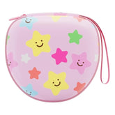 Kids Headphones Case Compatible With Iclever Hs19 / Bth12 / Candy Bila/Midola Md-B01 / Noot Products/Earfun/Imyb Foldable Kid Headphone(Pink Star) - Case Only
