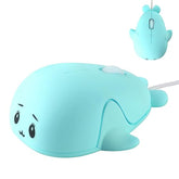 Cute Wired Mouse, Small Dolphin Shape Usb Wired Mouse 1600 Dpi Optical Mice Computer Mouse, Portable Corded Mice For Travel, Office, Home, Laptop, Computer