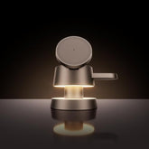 4 In 1 Magnetic Wireless Charging Station,15W Fast Charging With Adjustable Night Light,Magnetic Wireless Charging Station For Iphone 16 15 14 13 Pro Max&Apple Watch,Airpods 3/2/1/Pro,Sand Gold