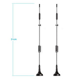 4G Lte Antenna 8Dbi Magnetic Base Mimo Sma Male Antenna (2-Pack) Compatible With 4G Lte Wireless Cpe Router Cellular Gateway Industrial Iot Router