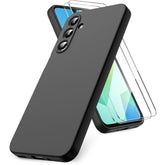 Samsung Galaxy A16 4G/5G Case 2 Pack Screen Protector TPU Silicone Black