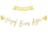Pre-Strung Happily Ever After Gold Banner Bridal Shower Wedding Decor