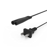 2 Prong Ac Charging Cable Replacement For Cooluli Mini Fridge With 5Ft Power Cord Ul Listed