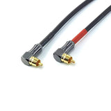 '-055 90 Degree Right Angle Rca Subwoofer Cable Audio Cable Rca Male To Male Au