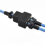 Rj45 Network Splitter Adapter, Rj45 1 To 2 Port Dual Female Socket Ethernet Co