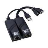 Usb 2.0 Extender To Rj45 Over Cat5 Cat5E Cat6 Up To 196 Ft, Usb Ethernet Extender Over Cat5/5E/6 Supports Windows/Mac/Vista, Plug And Play, No Driver Needed
