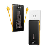 Portable Charger Power Bank Built In Cables And Wall Plug, 10000Mah Iphone Battery Pack Fast Charging, Usb C External Slim Power Bank, Travel Essentials Compatible With Iphone 16 15 14 13 Samsung Ipad