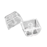 10Pcs Transparent Xda Height Blank Keycap Set For Mechanical Keyboard - Backlit Key Caps, Purple Through