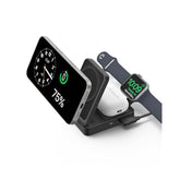 Anker MagGo 3 in 1 iPhone 16 Charging Station, MagSafe-Compatible Wireless Charger Stand, Qi2 Certified 15W Foldable Charger for iPhone 15/14, AirPods, Apple Watch 9 (40W USB-C Adapter Included)