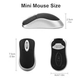 EEEKit Mini Wired USB C Mouse, 3-Button Retractable Corded Mouse Optical Computer Mice for Laptop PC MacBook iPad Smartphones, Black