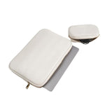 Pu Leather Padded Laptop Sleeve Bag 14Inch Compatible With New Macbook Pro 14?Surface Laptop 13.5, Surface Pro 10 With Charger Pouch Color White