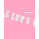 Let's Go Girls Glitter Banner Silver 5Ft Bachelorette Cowgirl Last Rodeo Decor