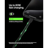 Belkin BoostCharge Braided USB-C to USB-C Cable (1M/3.3ft) for iPhone 16, iPhone 16 Pro, iPhone 16 Pro Max, Galaxy S25, S24, Note, Pixel 9 & 8, iPad Pro, Nintendo Switch 2 & More - Black